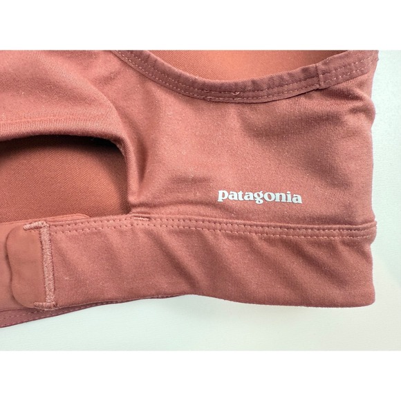 Patagonia Sports Bra Women's Racerback Pink Red Medium Adjustable - Picture 2 of 6